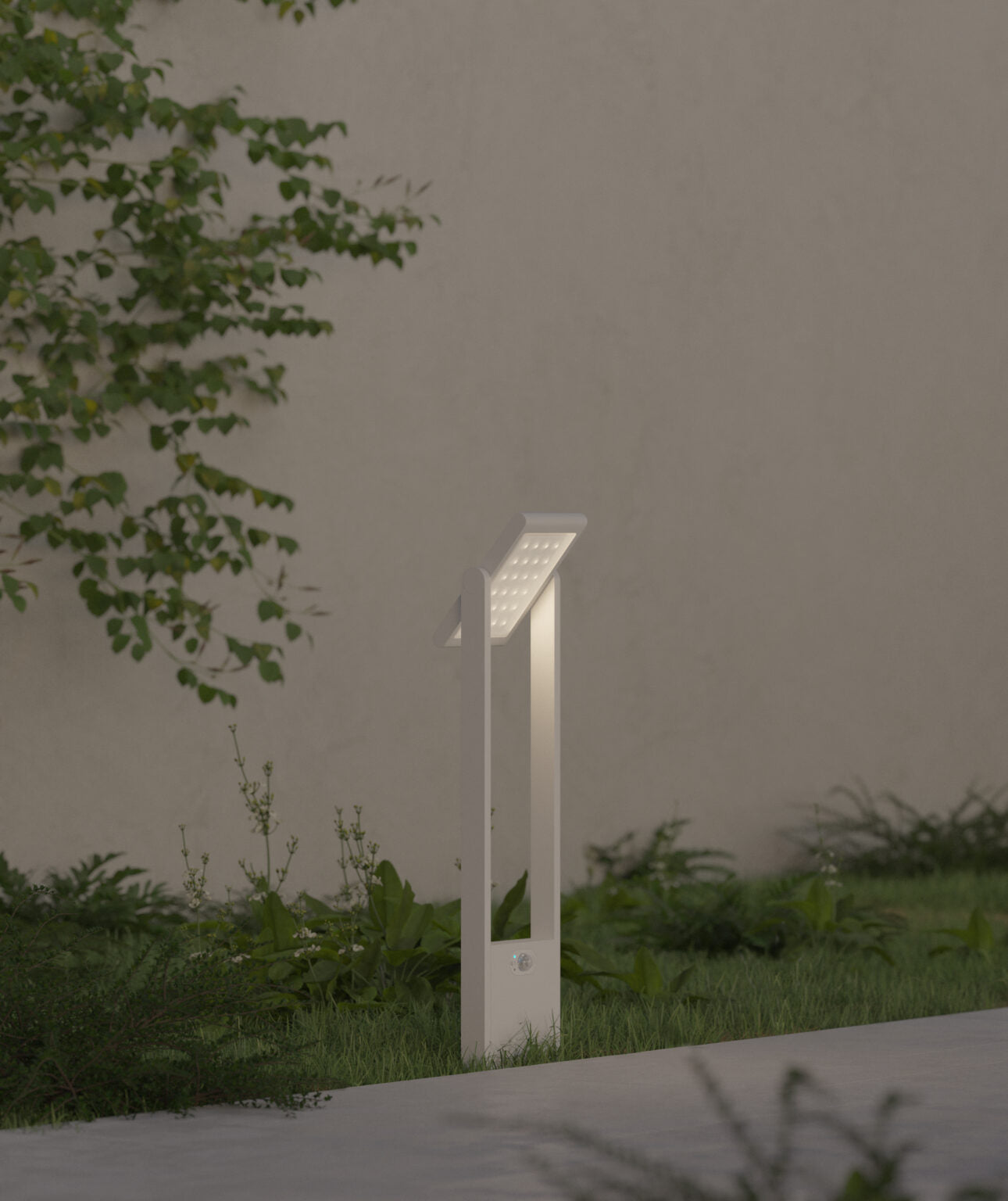 FOCO LED SOLAR POPA 100CM ALUMINIUM PANEL SOLAR 1,6W 120º LED 4.000K