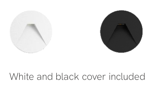 BALIZA LED PUN BLANCO NEGRO 3W 38º SWITCH 2700K/3200K/4000K