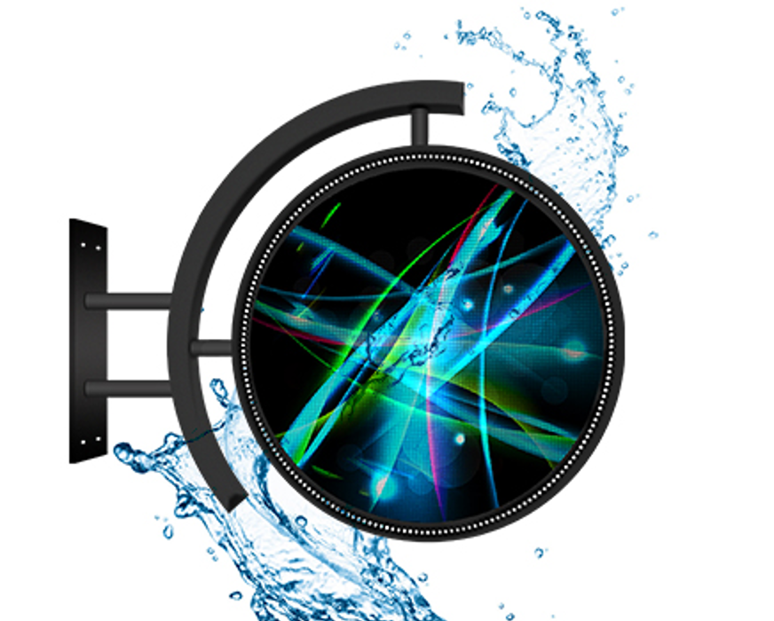 PANTALLA LED EXTERIOR CIRCULAR TIPO BANDEROLA