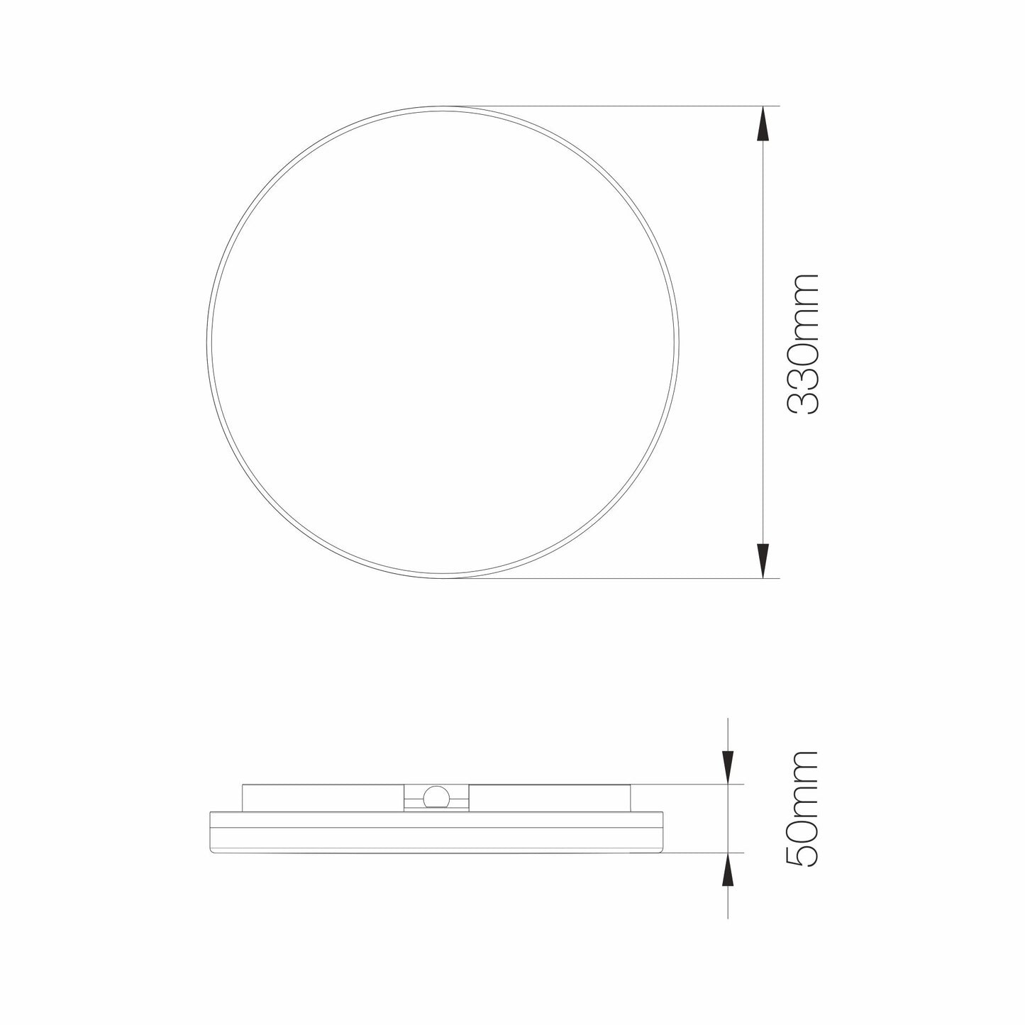 LÁMPARA LED SUPERFICIE KORA R LED 25W 220-240V 110º SWITCH 2.700K-3.000K-4.000K