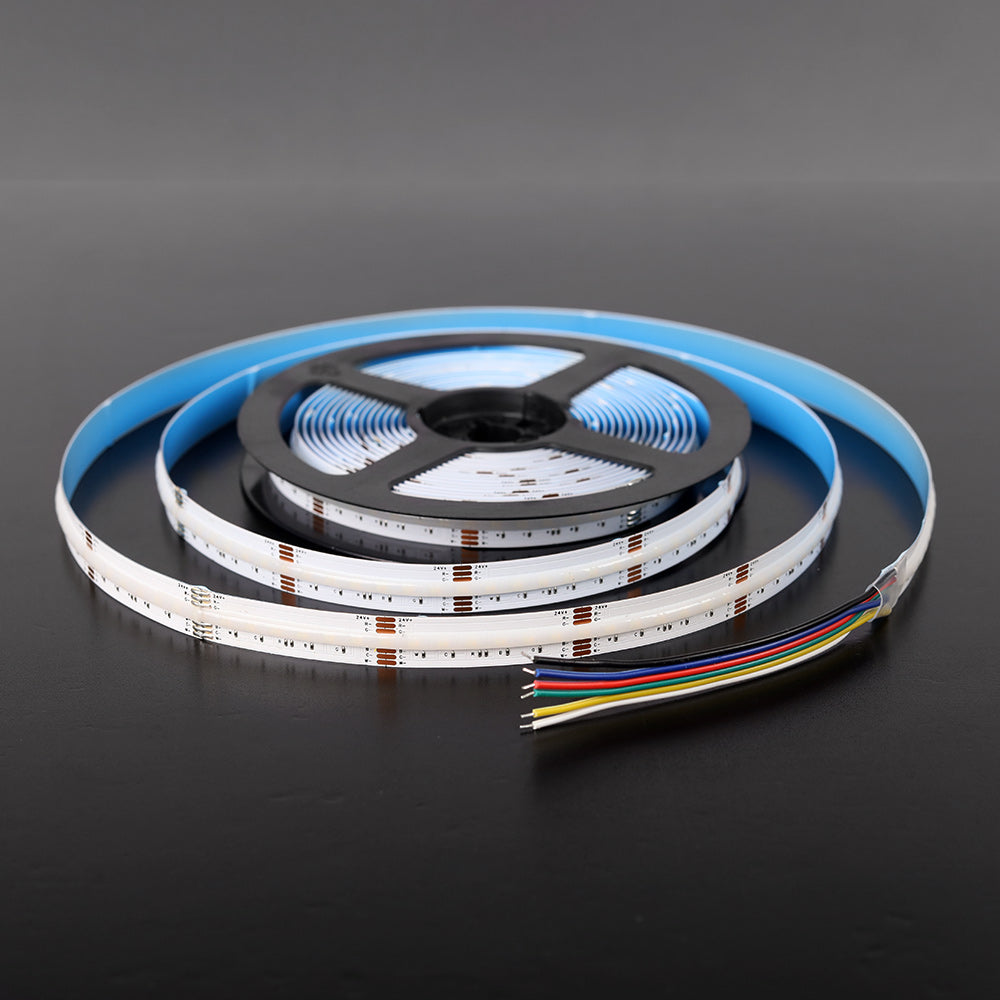 TIRA LED COB RGB+CCT DC24V 168LED/m IP20 12mm