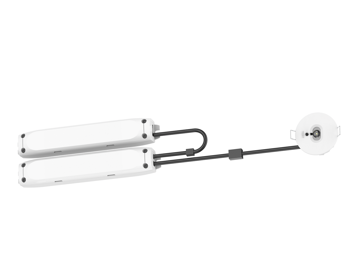 MINI DOWNLIGHT LED EMNERGENCIA 3W 240LM 5000K 55MM, 3 HORAS, LIFEPO4 6,4V1500MAH AUTOTEST