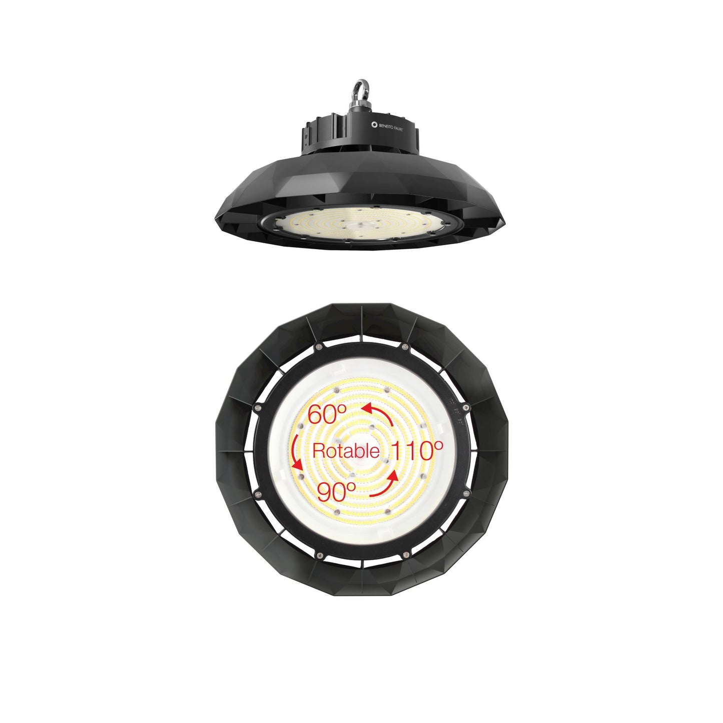 CAMPANA LED INDUSTRIAL UFO LENS LED 240W. 100-260V. 60º 90º 120º 4000K - 4508