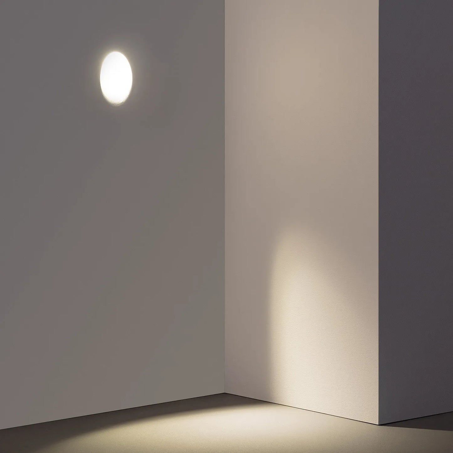 APLIQUE PARED PARA INTEGRACIÓN EN ESCAYOLA/PLADUR CON LED INTEGRADO 2W 2700K 55x180x120mm