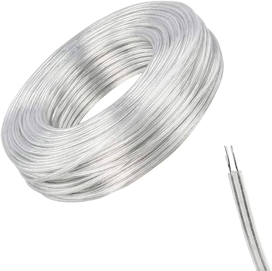 BOBINA 75m CABLE TRANSPARENTE 0,5mm