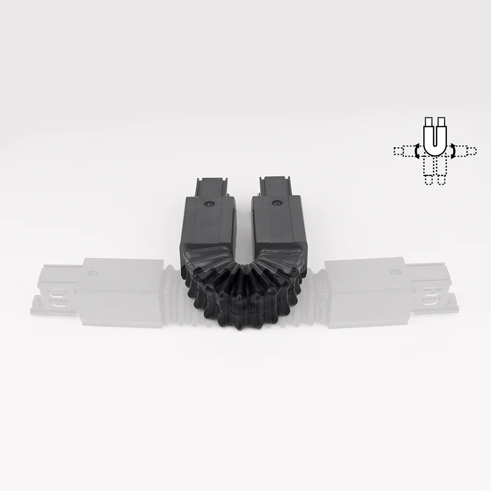 CONECTOR UNIÓN FLEXIBLE PARA CARRIL TÉCNICO TRIFÁSICO