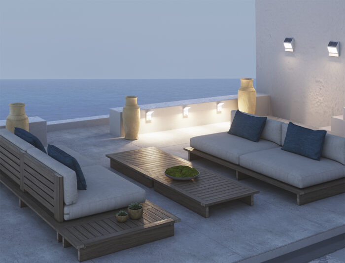 FOCO LED SOLAR EGNA ALUMINIUM PANEL SOLAR 3W 120º LED 4.000K