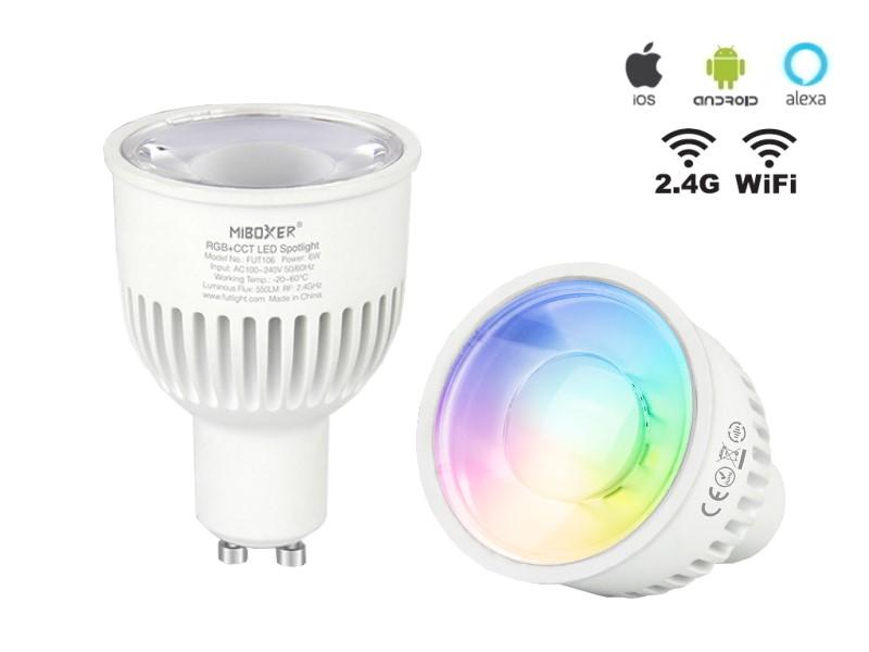 BOMBILLA LED GU10 6W RGB+CCT (2.4G)