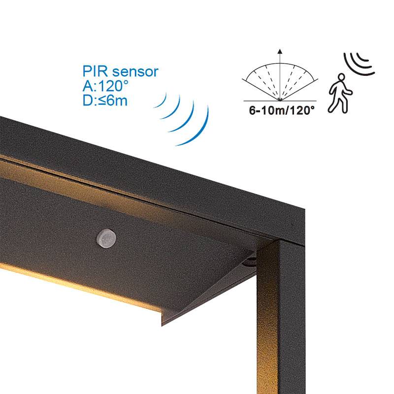 APLIQUE LED PARED SOLAR MERIBEL 2,2W 3000K EXTERIOR CON SENSOR PIR ACABADO GRAFITO