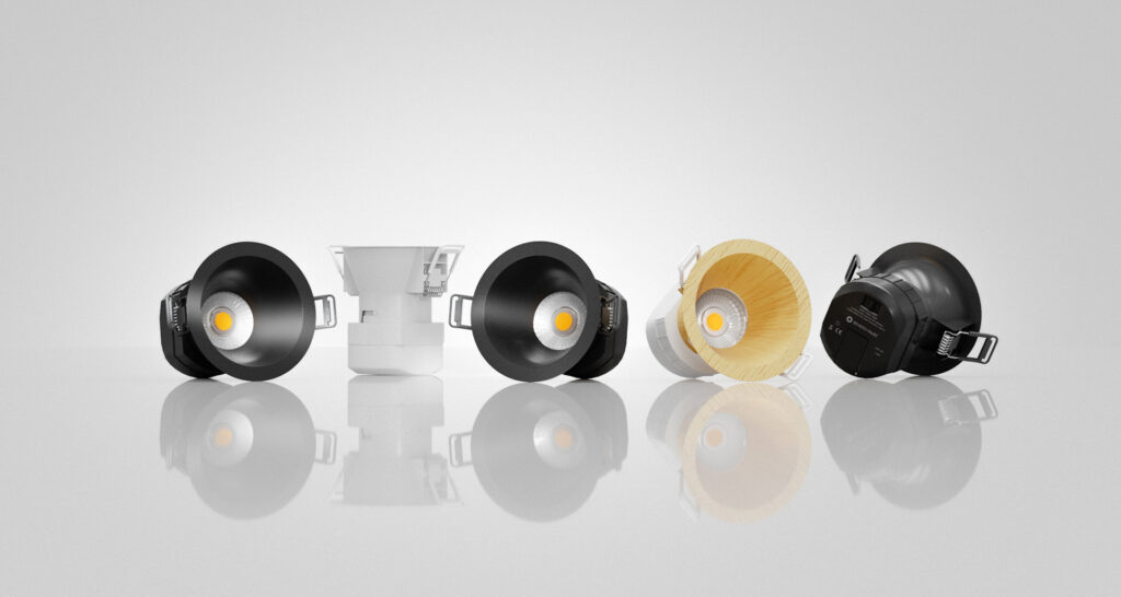 DOWNLIGHT LED PULCOM REDONDO 8W SWITCH 2.700K/3.200K/4.000K 38º