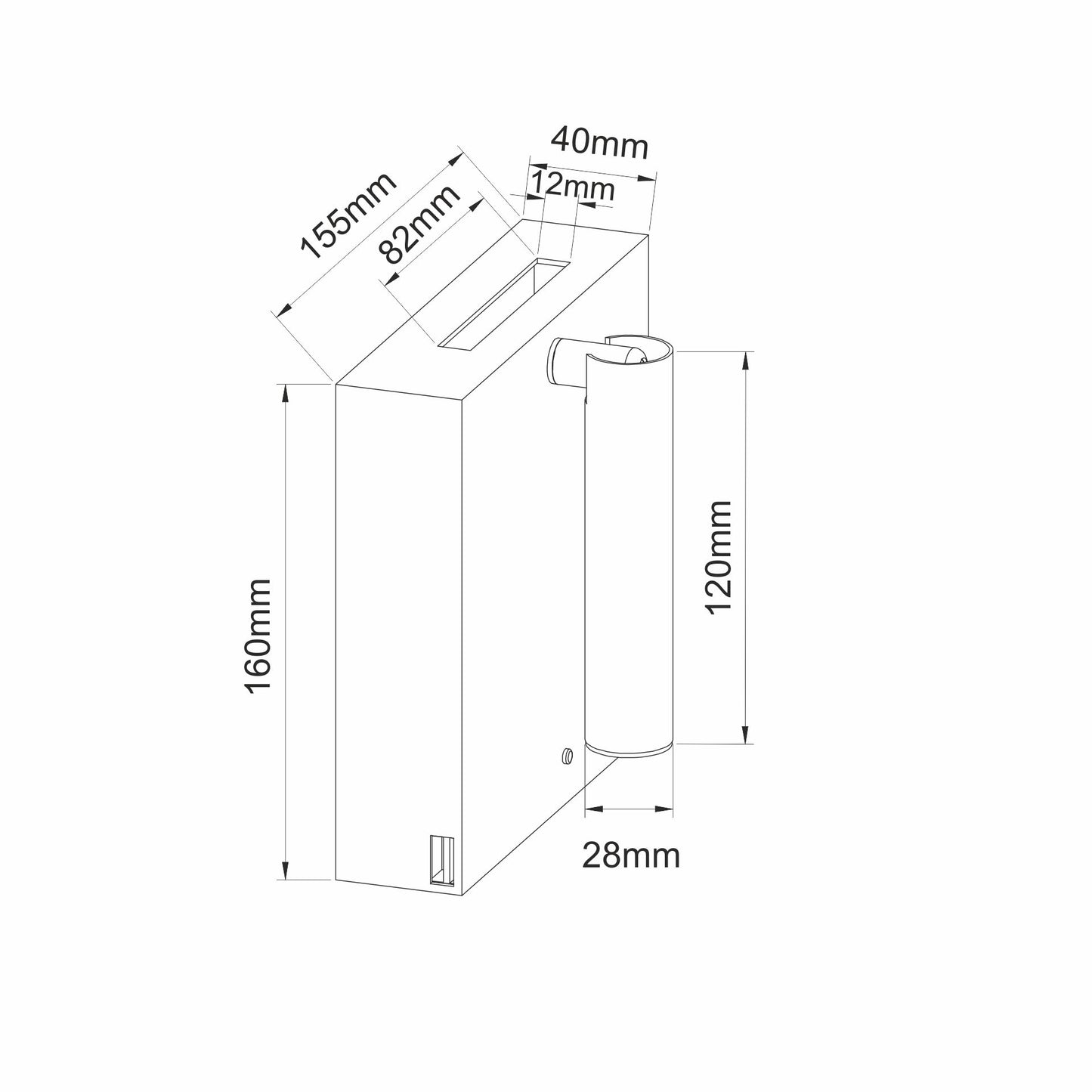 LÁMPARA LED LECTURA SWEET 4W 3 NIVELES DE INTENSIDAD 220-240V 20º LED CREE 2.700K-2 USB 5V/2A+INDUCCIÓN