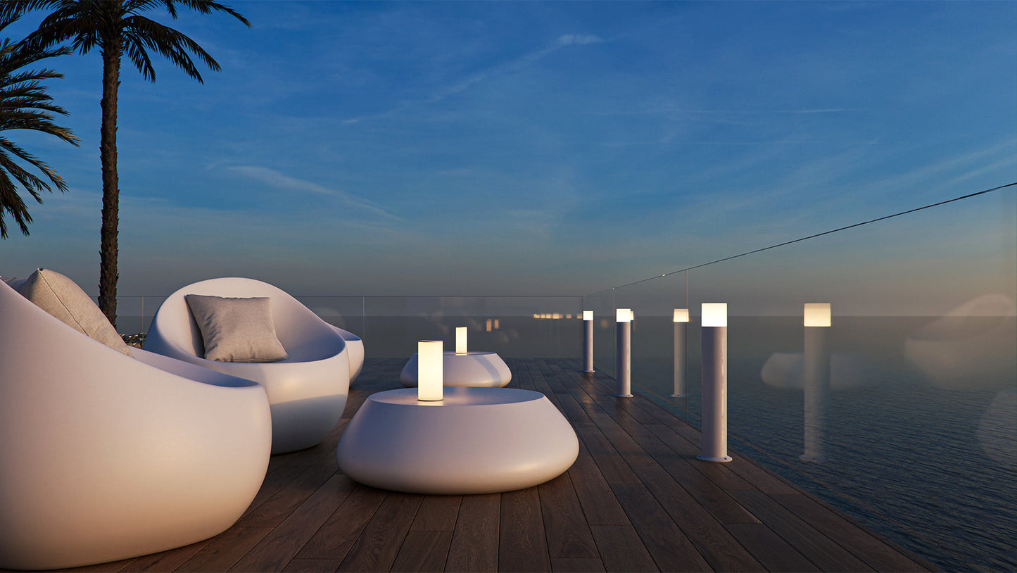 BALIZA LED EXTERIOR TURA 60CM 12W 180º IP65