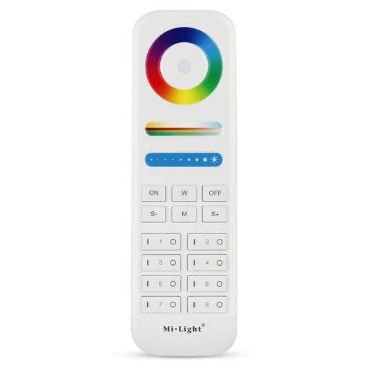 MANDO A DISTANCIA FUT089 DE 8 ZONAS RF 2.4G WIRELESS RGB+CCT