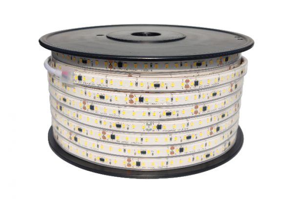 TIRA LED DIRECTO AC220V SIN DRIVER SMD2835 15W/m REGULACIÓN TRIAC 120LEDs/m 12mm IP67 CORTE CADA 10CM 4000K