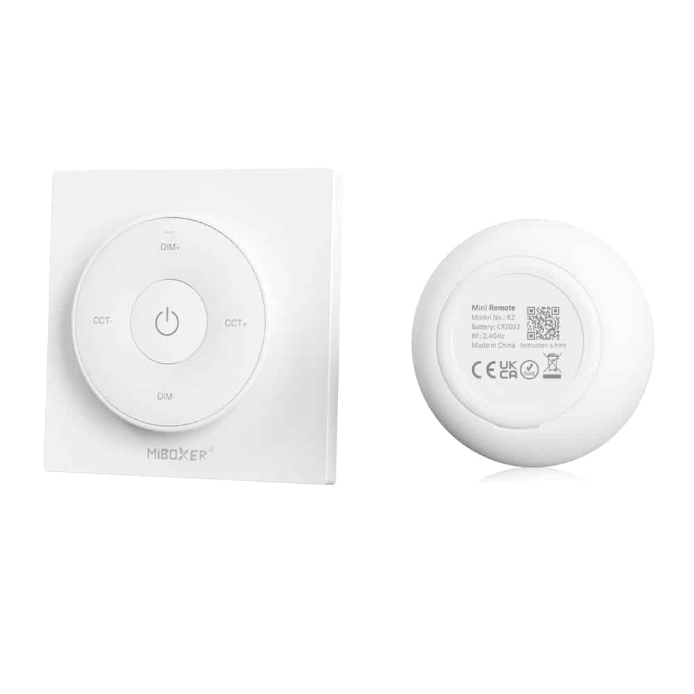 MINI CONTROL REMOTO K2 2.4GHz RF WIRELESS CON SOPORTE A PARED MAGNÉTICO