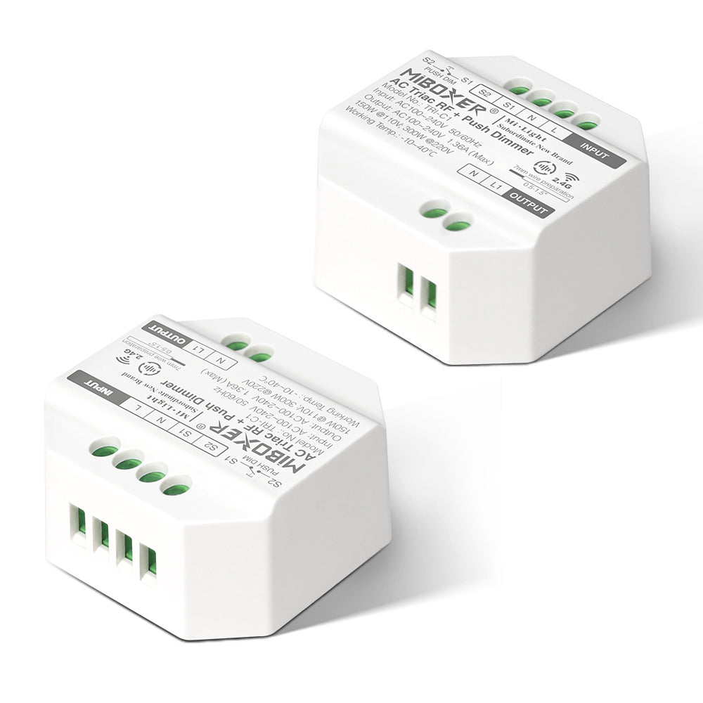 PASTILLA DE REGULACIÓN LED AC TRIAC RF+PULSADOR DIMMER