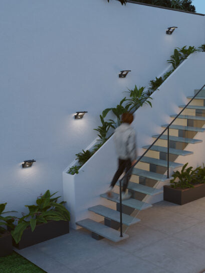 FOCO LED SOLAR PROA ALUMINIUM PANEL SOLAR 1,6W 120º LED 4.000K