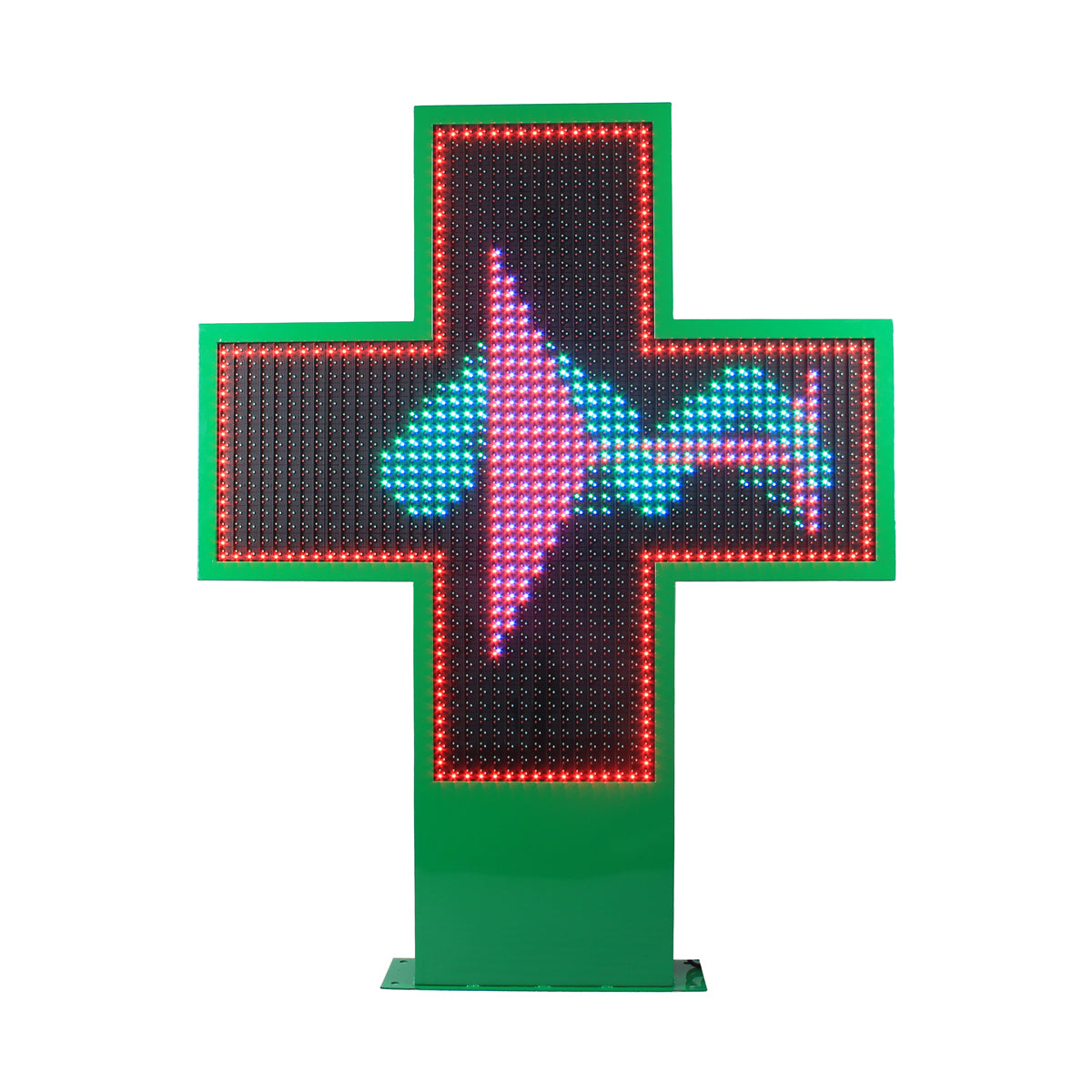 CRUZ DE FARMACIA 500X500 FULL COLOR P10 DOBLE CARA