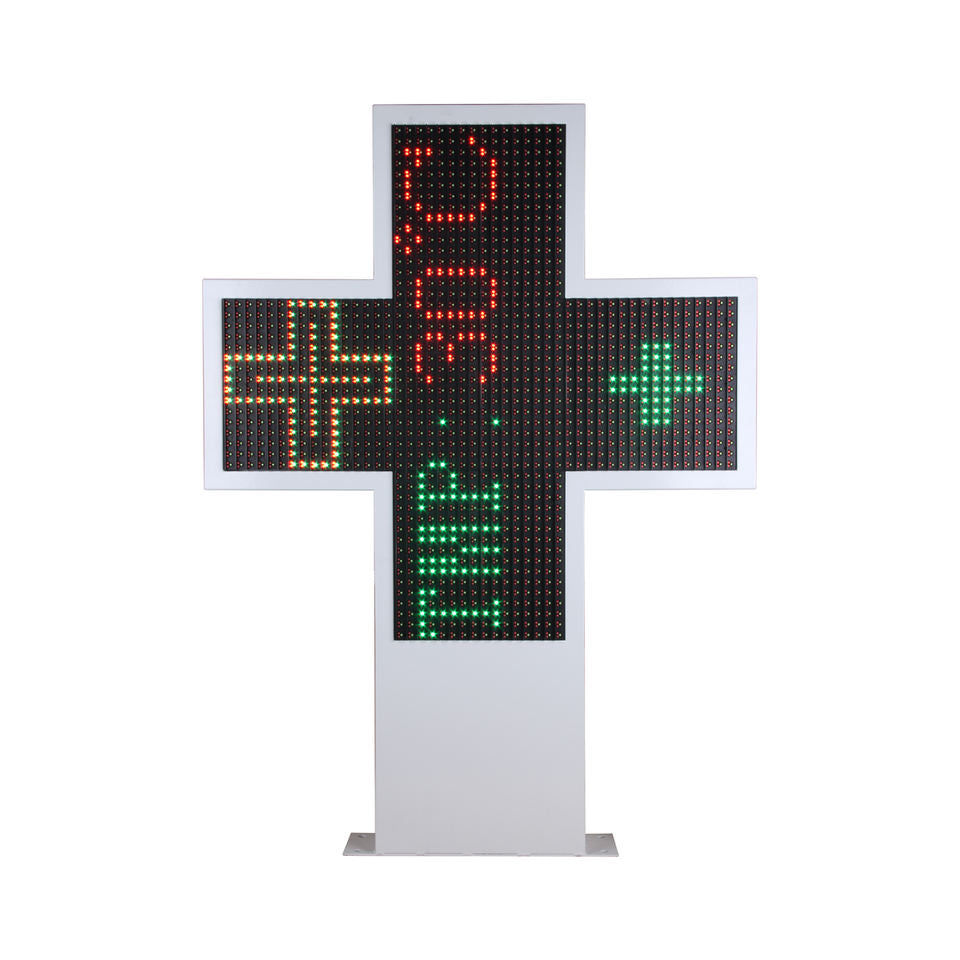 CRUZ DE FARMACIA 500X500 FULL COLOR P10 DOBLE CARA