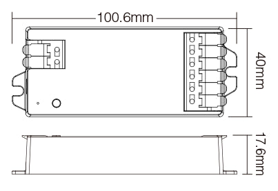 MINI CONTROLADOR E3-RF 3 EN 1 (RGB / RGBW / RGB+CCT) RF 2.4GHz DC12~24V MAX 12A