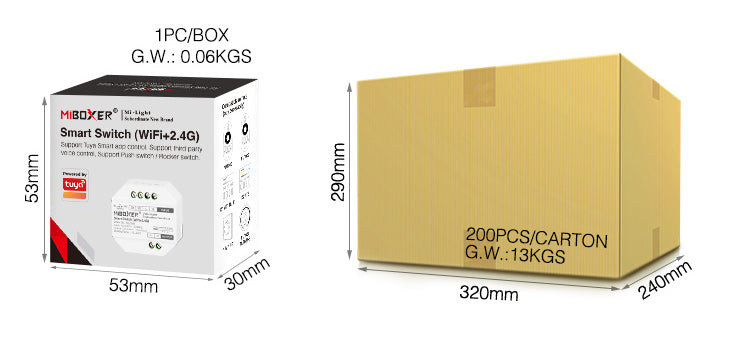 PASTILLA SMART SWITCH (WiFi+2.4G)