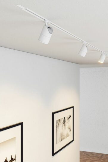 FOCO LED KONIC DIMMABLE 30W 15º/38º/60º SWITCH 2700K/3000K/4000K PARA CARRIL TÉCNICO TRIFÁSICO