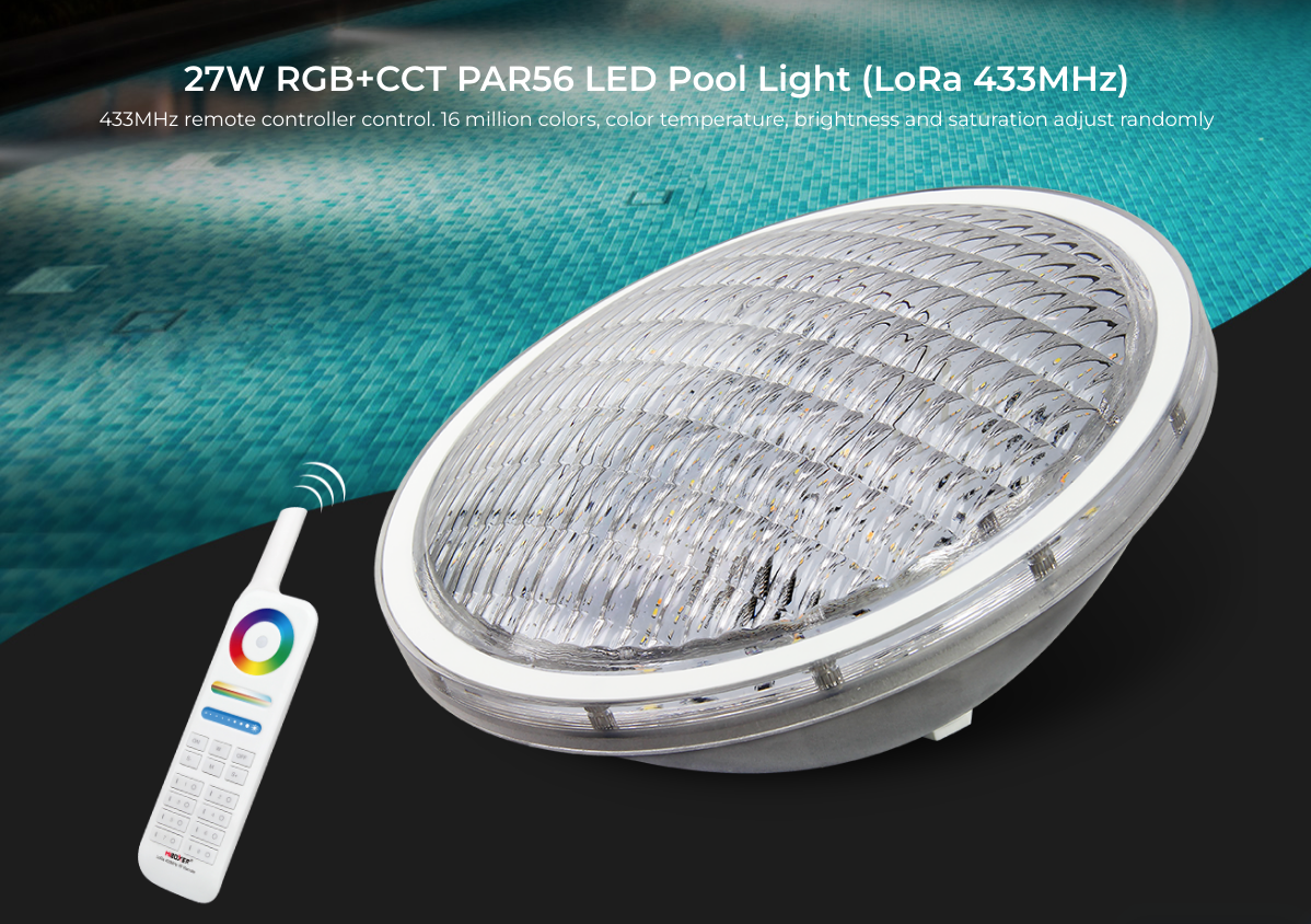 FOCO LED PISCINA 27W RGB+CCT PAR56 LED Pool Light (LoRa 433MHz)