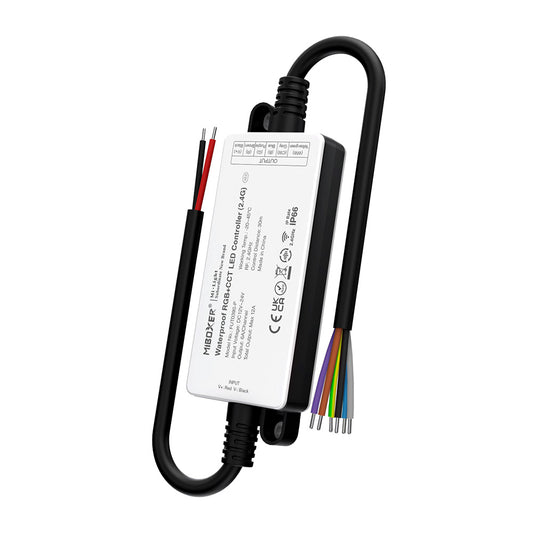 CONTROLADOR LED EXTERIOR FUT039S-P RGB+CCT RF 2,4 GHz - 12 ~ 24 V CC 12A MAX. IP66