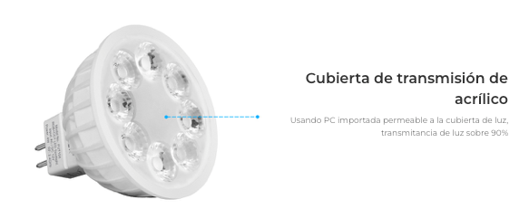 BOMBILLA LED 4W MR16 FUT104 RGB+CCT AC/DC12V 25° RF 2.4GHz