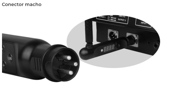 ANTENA DMX512 FUTD01 DC5V 500mA 6dBm RF 2.4GHz