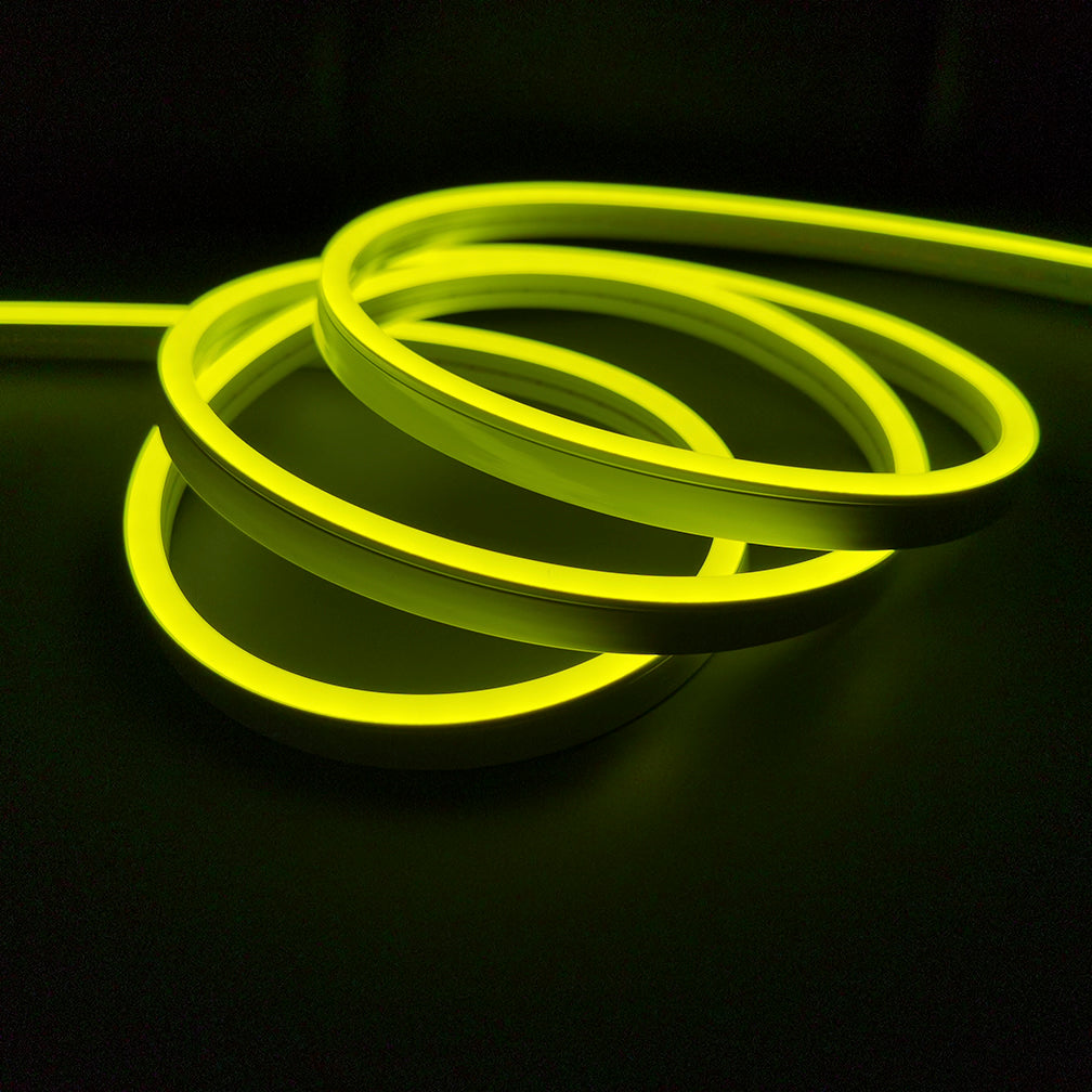 LED NEON 6x12mm COLOR AMARILLO LIMÓN