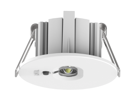 MINI DOWNLIGHT LED EMNERGENCIA 3W 240LM 5000K 55MM, 3 HORAS, LIFEPO4 6,4V1500MAH AUTOTEST