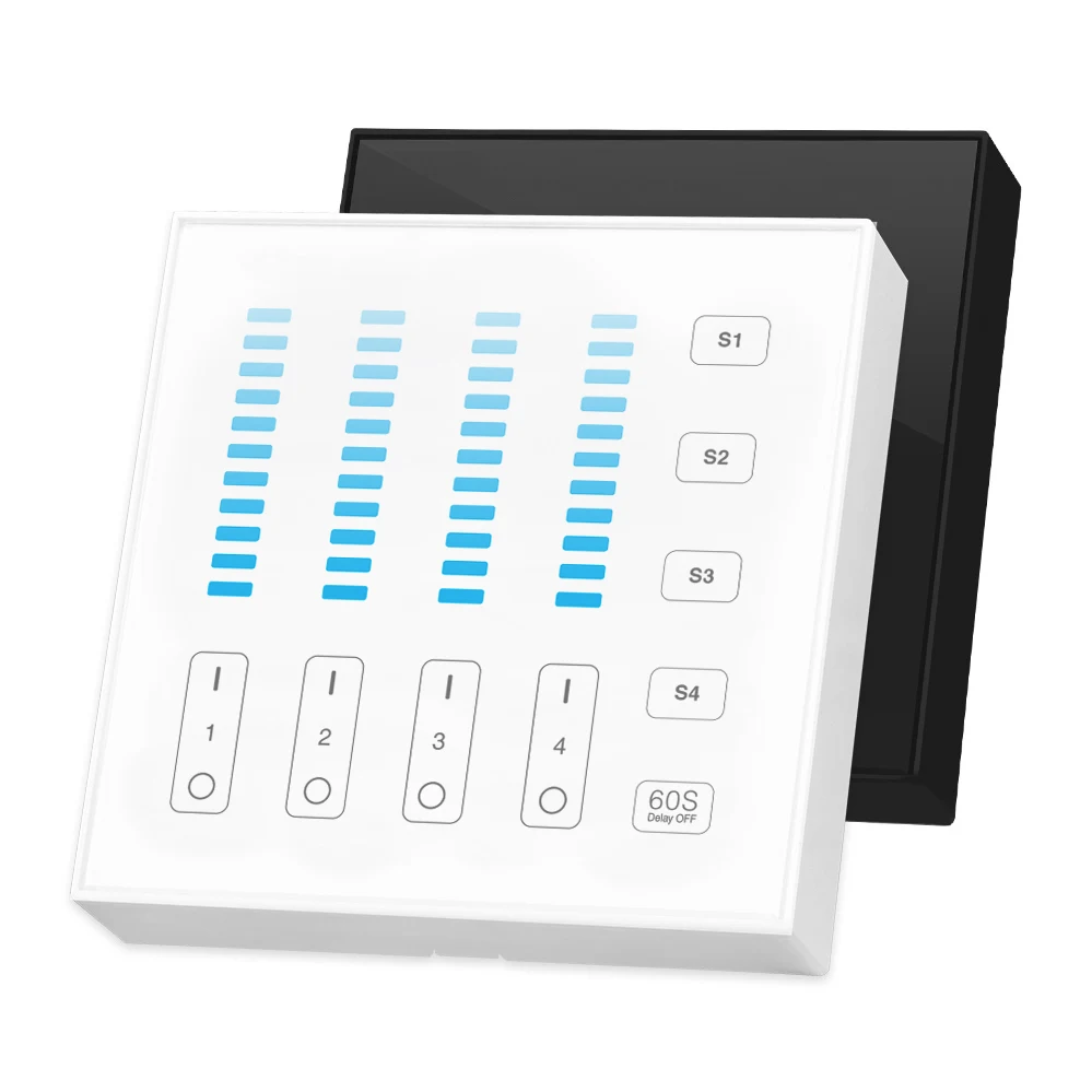 CONTROL REMOTO PORTATIL B5 4 ZONAS RF 2.4GHz WIRELESS CON SOPORTE A PARED MAGNÉTICO