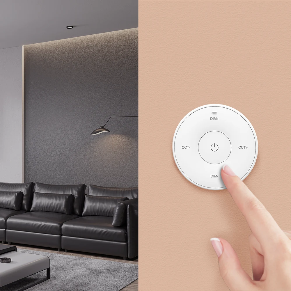 MINI CONTROL REMOTO K2S 2.4GHz RF WIRELESS CON SOPORTE A PARED MAGNÉTICO