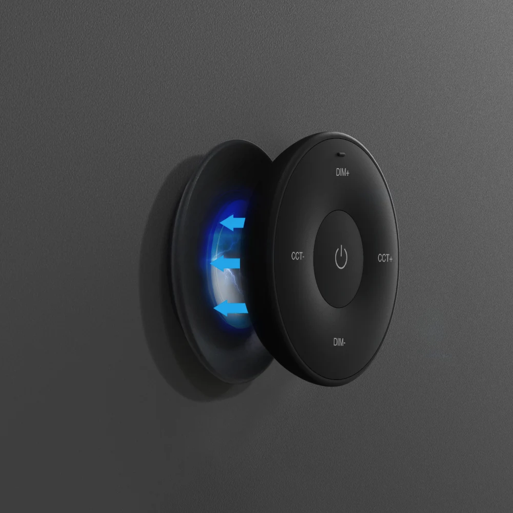 MINI CONTROL REMOTO K2S 2.4GHz RF WIRELESS CON SOPORTE A PARED MAGNÉTICO
