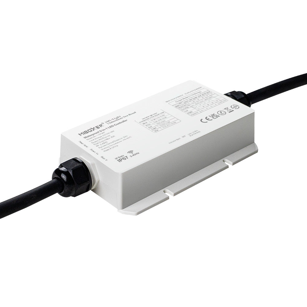 CONTROLADOR LED EXTERIOR LS2-WP PARA TIRAS LED 5 EN 1 DC12-48V MAX 15A RF 2.4GHz