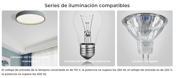 REGULADOR TRIAC DIMMER TRI-PR 500W AC 100-240V~ 50/60Hz RF 2.4GHz MAX 2,27A PUSH DIMMER