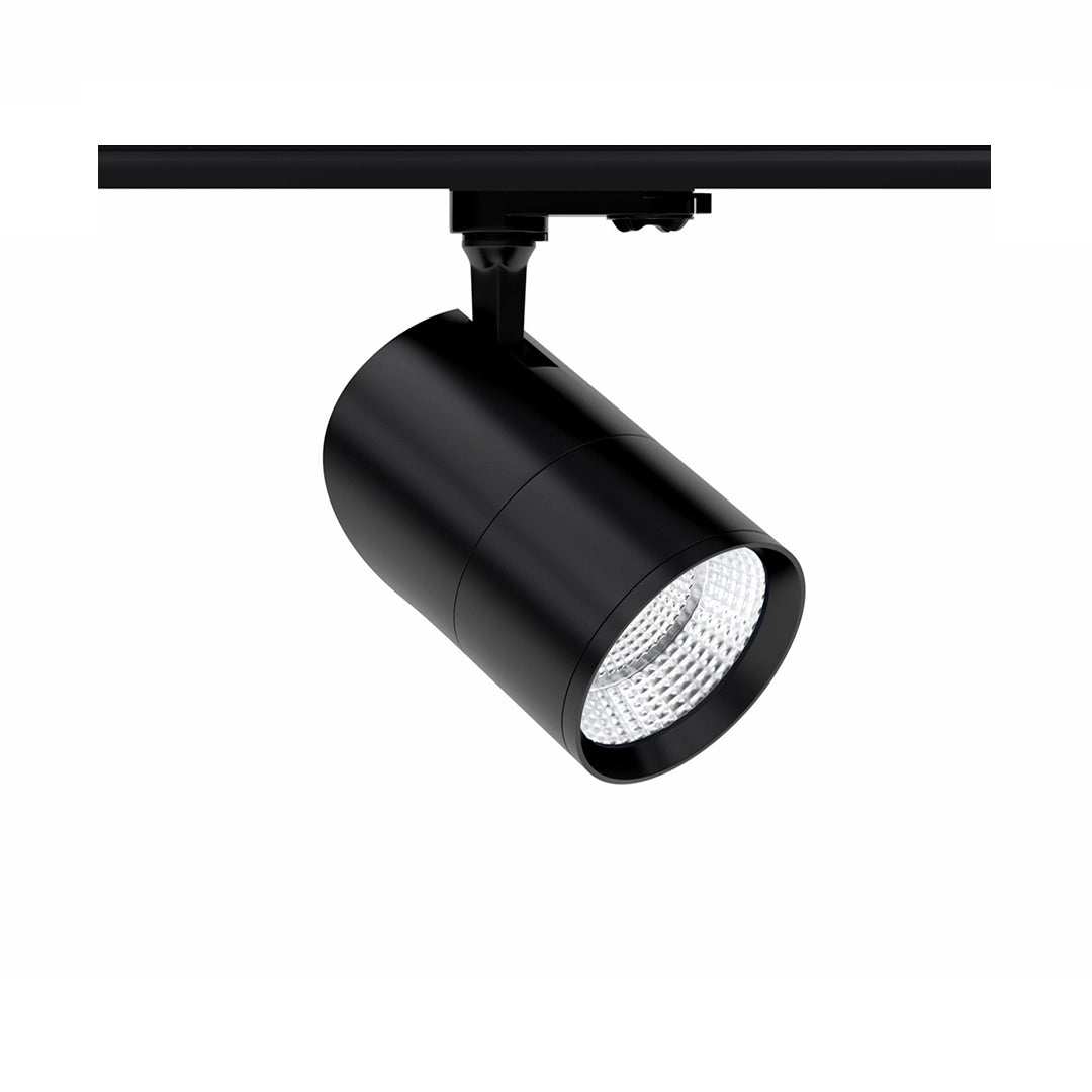 FOCO LED KONIC DIMMABLE 30W 15º/38º/60º SWITCH 2700K/3000K/4000K PARA CARRIL TÉCNICO TRIFÁSICO