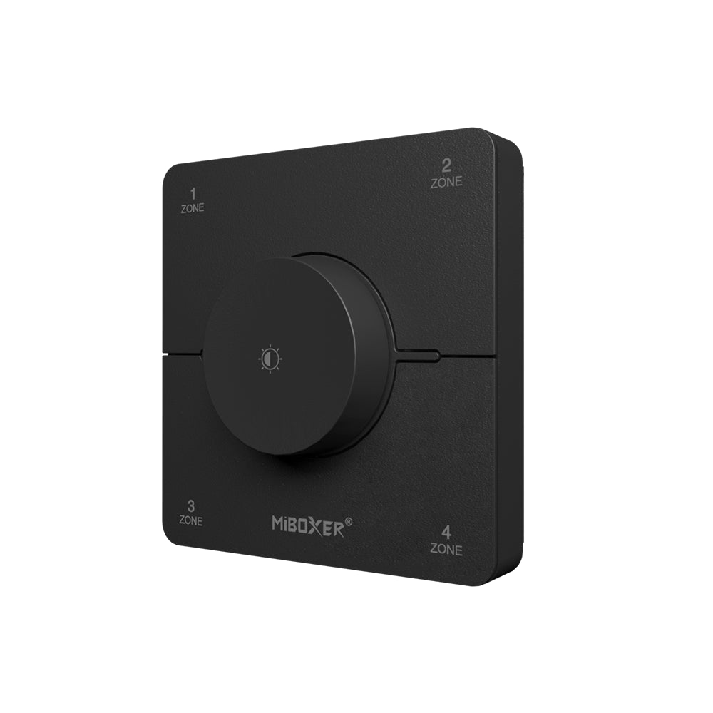 CONTROL REMOTO GIRATORIO PARED NEGRO K0S-B 4 ZONAS AJUSTE CCT Y BRILLO