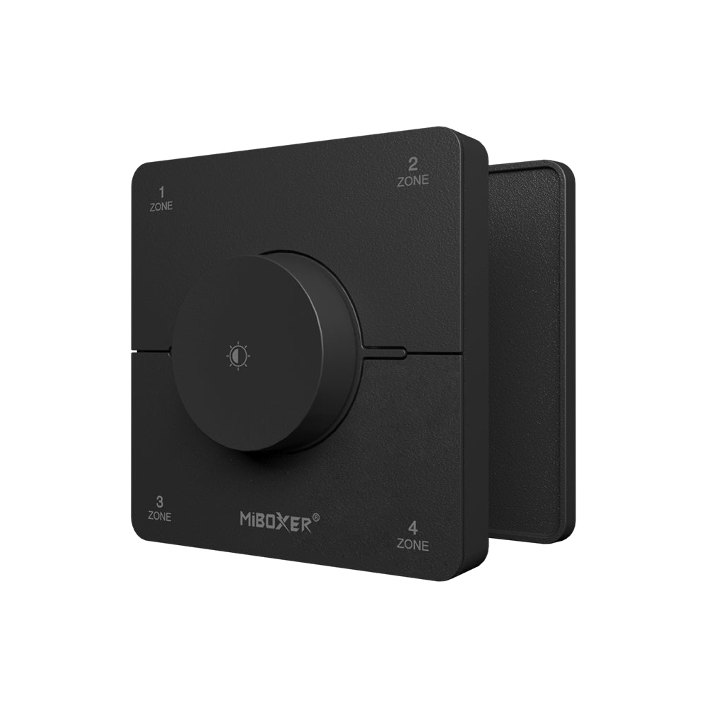 CONTROL REMOTO GIRATORIO PARED NEGRO K0S-B 4 ZONAS AJUSTE CCT Y BRILLO