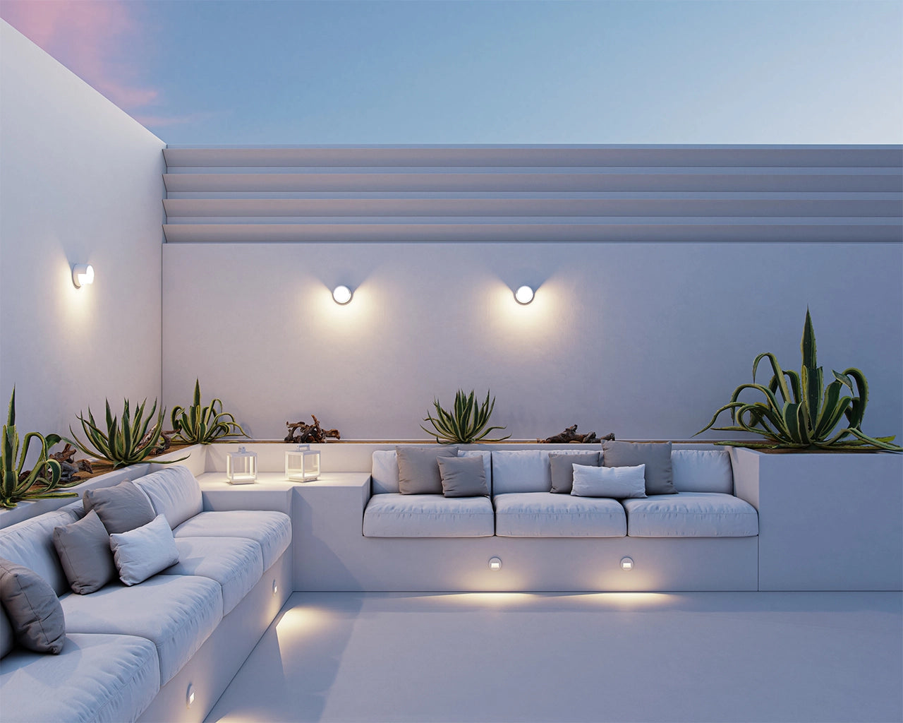 APLIQUE LED PARED BLIS ROUND 15W 250º SWITCH 2.700K/3.200K/4.000K