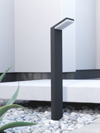 BALIZA LED EXTERIOR CAM 110CM ALUMINIUM 9W 220-240V 120º LED IP65