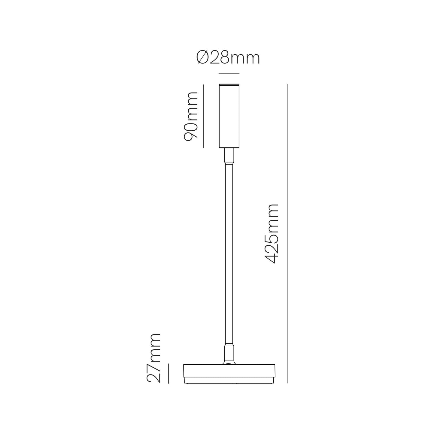 LÁMPARA LED LECTURA STEM 5W BLANCO 2.700K INDUCCIÓN
