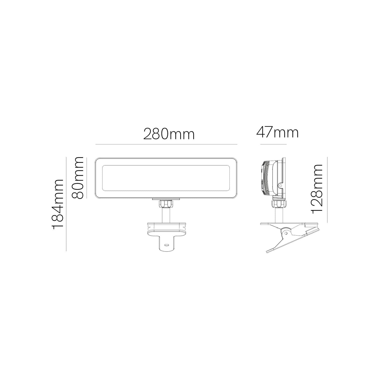 LÁMPARA PORTATIL WECH 10W 110º SWITCH 3.000K/4.000K/5.000K