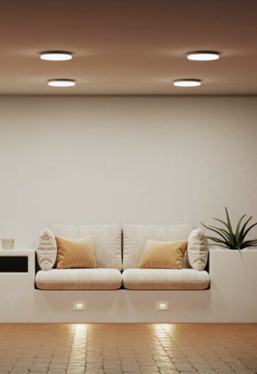 LÁMPARA LED SUPERFICIE KORA R LED 25W 220-240V 110º SWITCH 2.700K-3.000K-4.000K