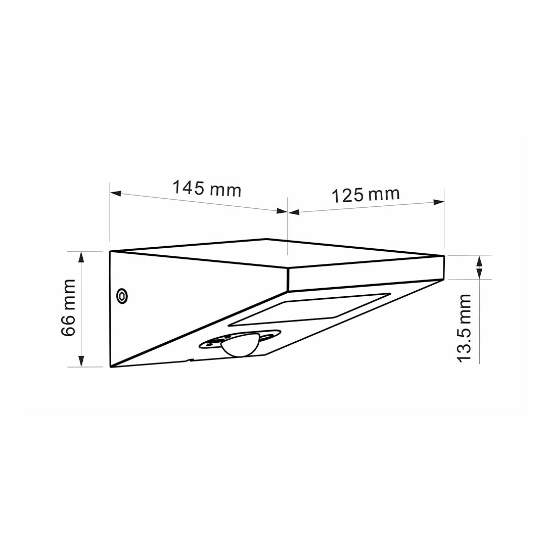 FOCO LED SOLAR IRIS ALUMINIUM PANEL SOLAR 2,5W 120º LED 4.000K