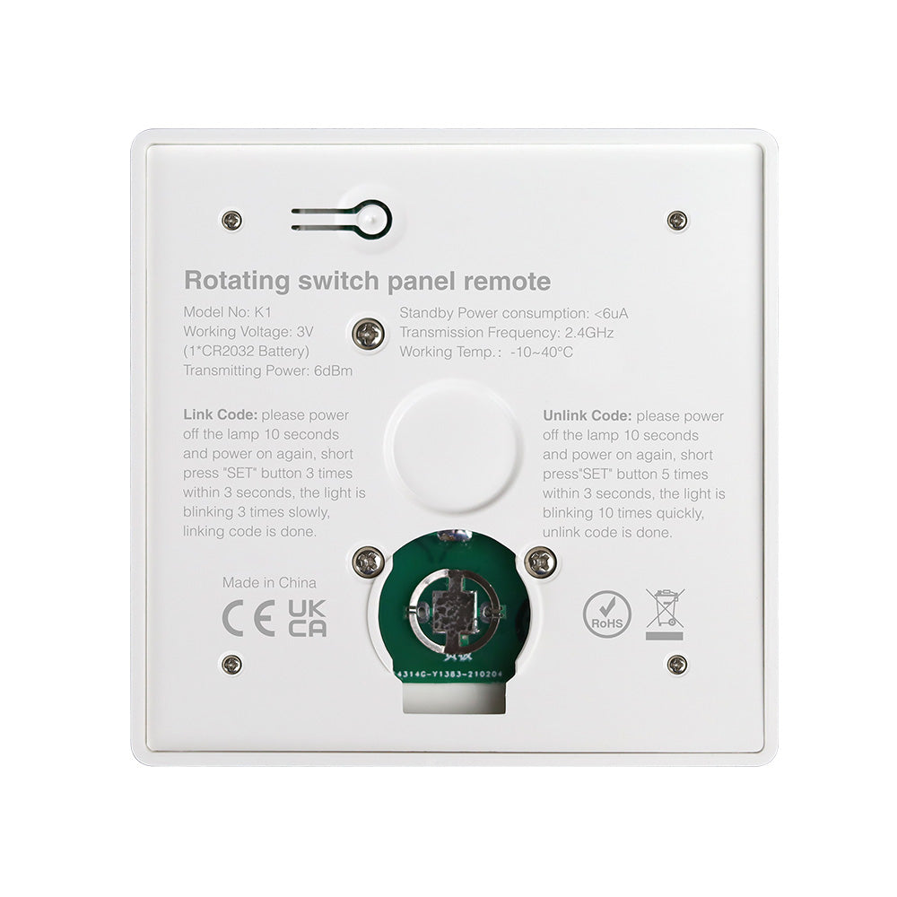 CONTROL REMOTO K2 INTERRUPTOR REMOTO GIRATORIO RF 2.4GHz WIRELESS 3V CR2032
