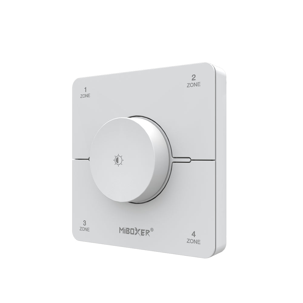 CONTROL REMOTO GIRATORIO PARED BLANCO K0S 4 ZONAS AJUSTE CCT Y BRILLO
