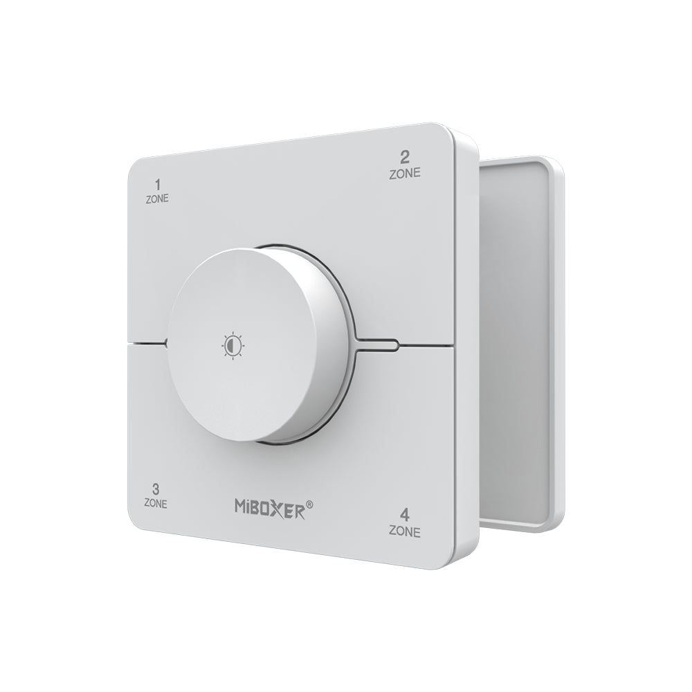 CONTROL REMOTO GIRATORIO PARED BLANCO K0S 4 ZONAS AJUSTE CCT Y BRILLO