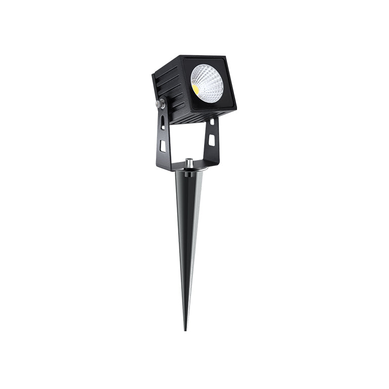 MINI PROYECTOR JARDÍN ZAS CUADRADO 7W 40º 3.000K CABLE 30CM